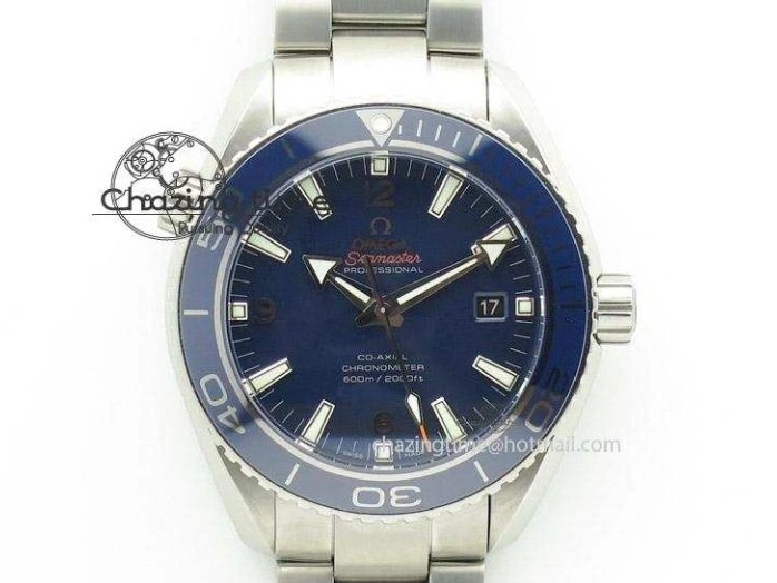 0308 Planet Ocean 2016 43.5mm SS OM 1:1 Best Edition Black Dial On SS Bracelet A Cozy 8162